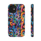 Psychedelic Visions Colorful Art iPhone Case - Tough Cases with Vibrant Abstract Design