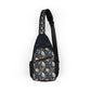Ethereal Feathers Chest Bag - Stylish Sling Bag for Everyday Adventures, Cross Body Sling Bag, Chest Bag, Crossbody Backpack, Travel Bag