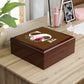 Personalized Floral Monogram Jewelry Box — Custom Name & Initial