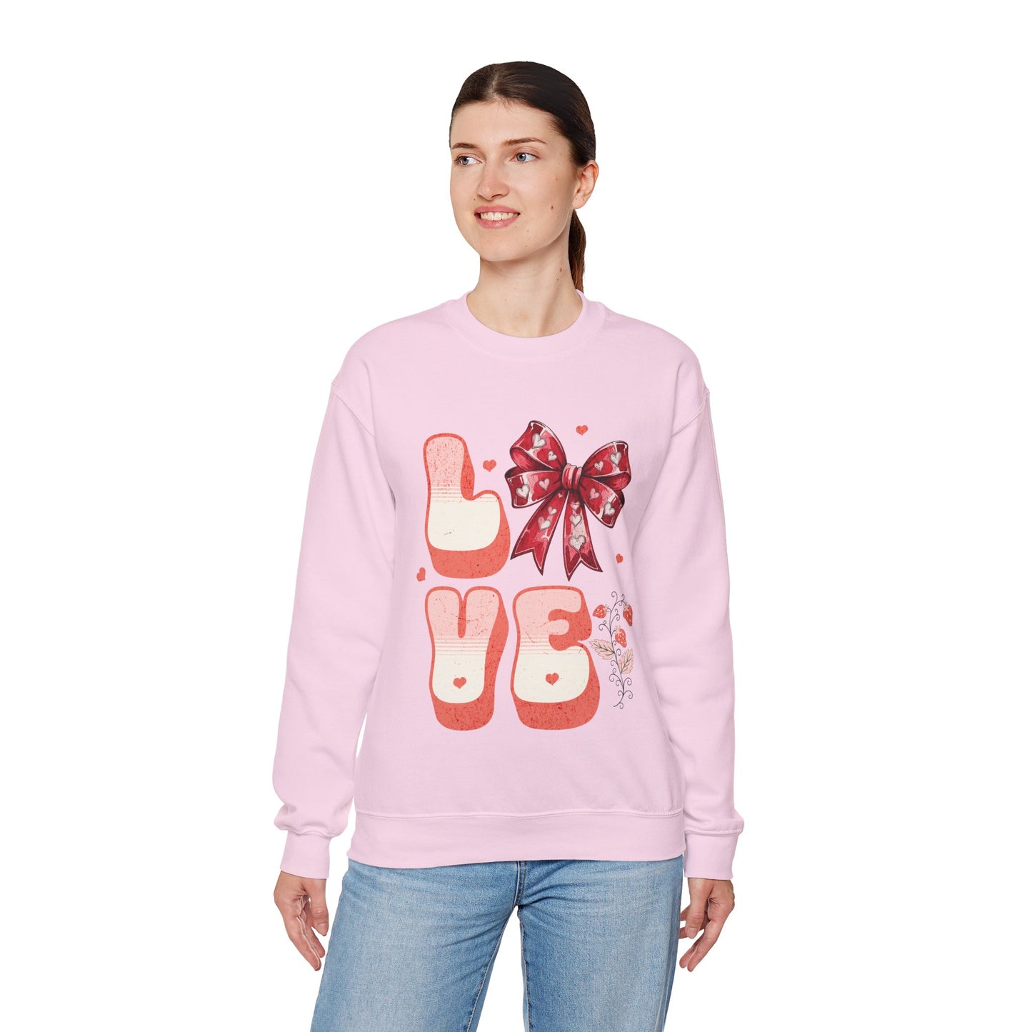 LOVE Coquette Unisex Heavy Gildan Blend™ Crewneck Sweatshirt.