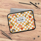 Personalized Orange Schoolyard Chic Laptop Sleeve with Composition Book Inspired Design, Customizable Tech Case, School Supplies, Gift for Students, College Essentials, Back to School