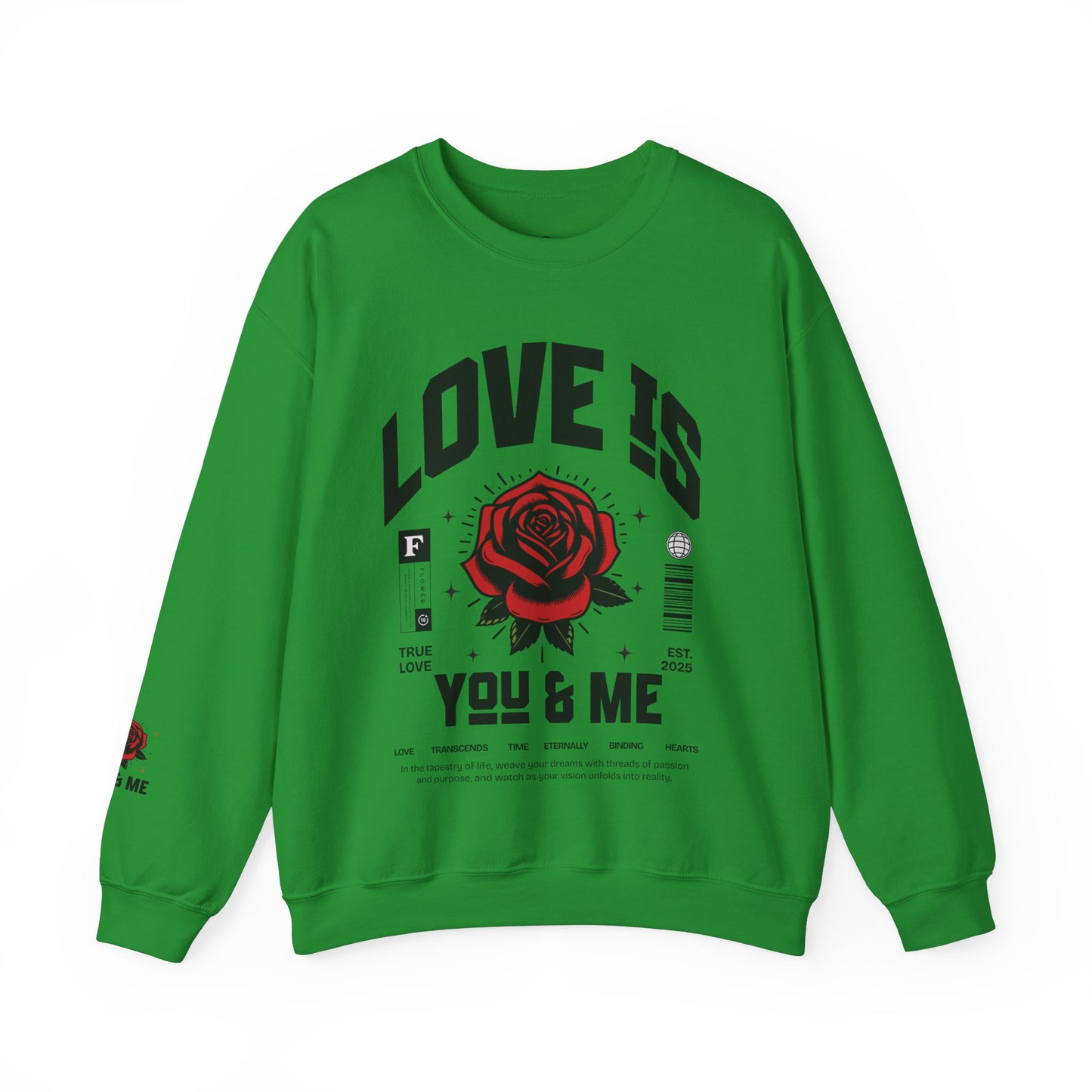 Love is ... Valentines Unisex Heavy Blend™ Crewneck Sweatshirt.