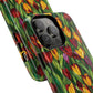 Floral Luminous Whirl Tough Magnetic iPhone Case, Stylish Protection for Everyday Life, Gift for Flower Lovers, Unique iPhone Accessory, Stained Glass iPhone Protection.