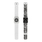 Urban Graffiti Trendy Apple Watch Band with Urban Design - Black and White Graffiti Style