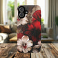 Crimson Noir Tough iPhone Magnetic Cases, Tough iPhone Protector, Stylish Floral Design, Gift for Her, Floral Accessories