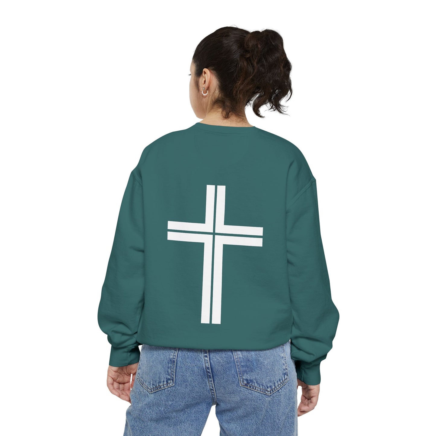 JESUS Unisex Comfort Colors Garment-Dyed Sweatshirt