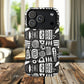 Modern Abstract Geometric Tough Magnetic Phone Case, Durable Phone Accessory, Gift for Him or Her, Artistic Design, Modern Decor