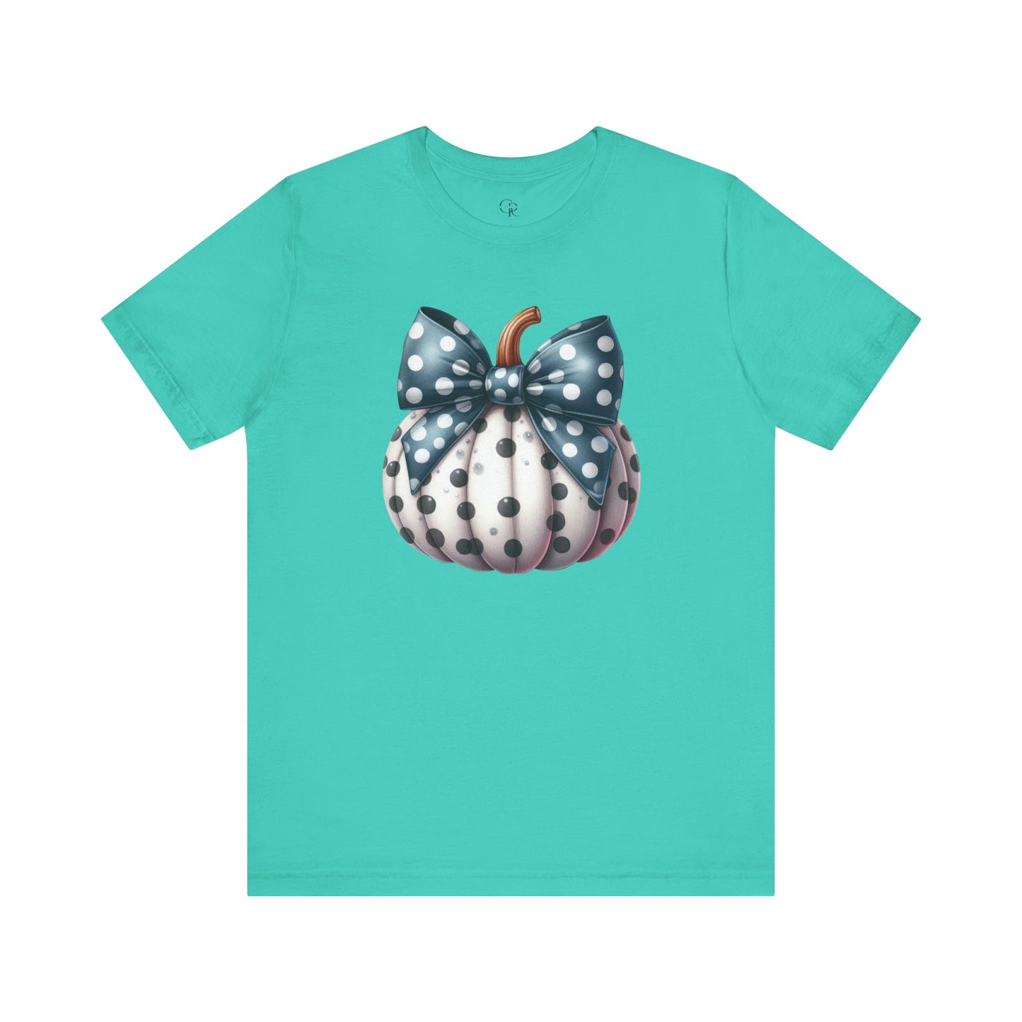 Polka Dot Pumpkin Charm Unisex Jersey Short Sleeve Tee