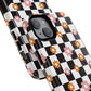 Groovy Checkered Bloom iPhone Case, Tough Magnetic Cases for Women, Stylish iPhone Cover, Trendy Floral Print, Gift for Her, Everyday Accessories