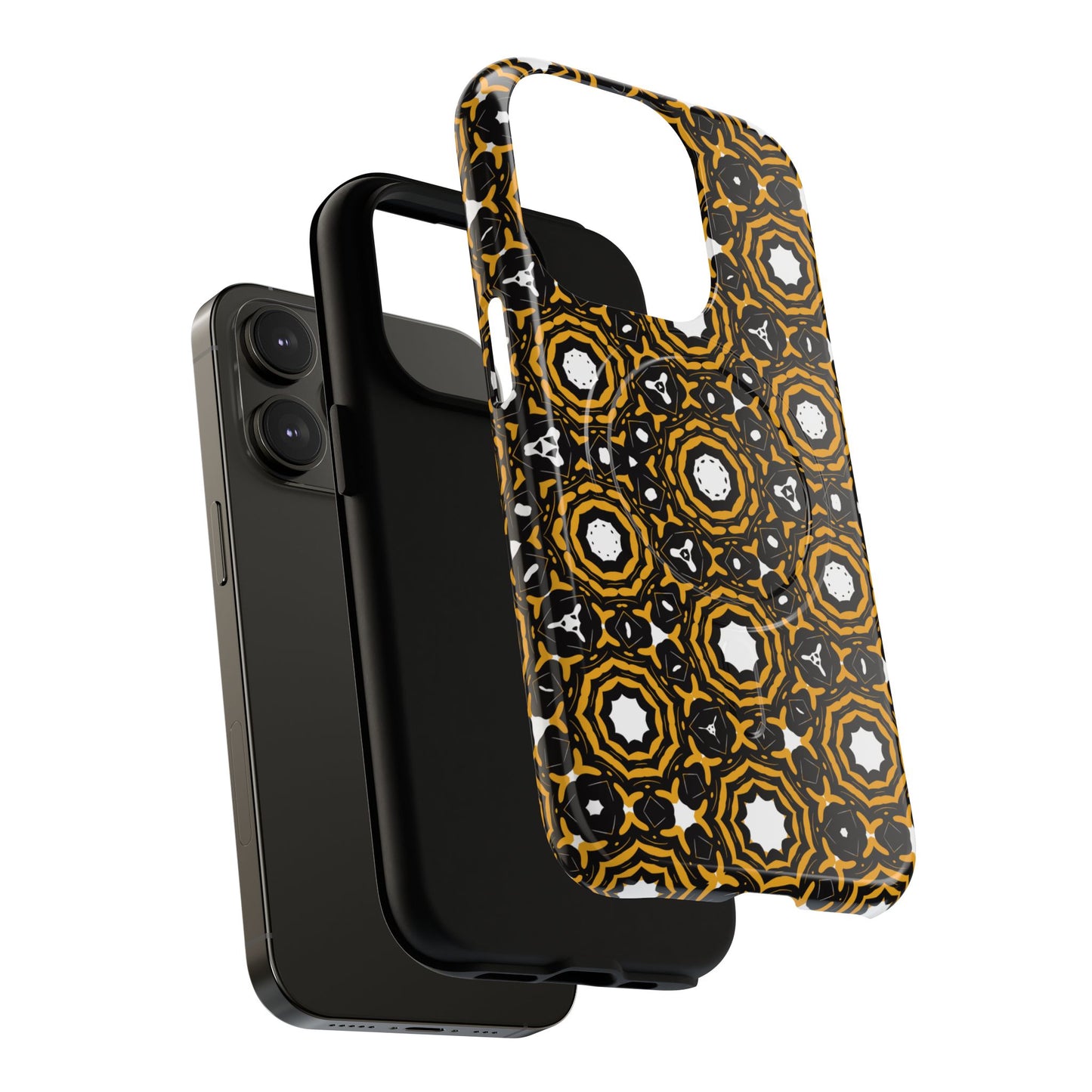 Stylish Tough Magnetic Phone Case, Unique Pattern Phone Cover, Durable Magnetic Case, Trendy Tech Accessories, Gift for Phone Lovers