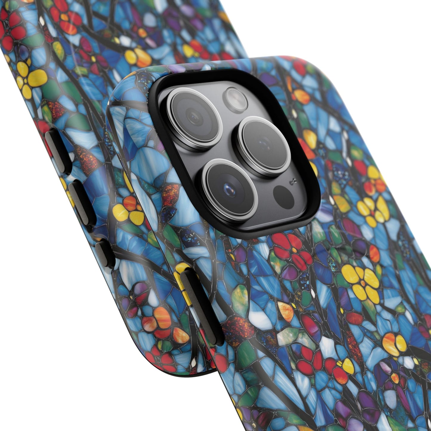 Colorful Floral Phone Case, Tough Magnetic Phone Cover, Durable Tech Accessory, Unique Gift for Her, Vibrant Smartphone Case