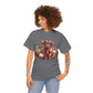 Autumn Highland Cow Charm Unisex Heavy Cotton Tee