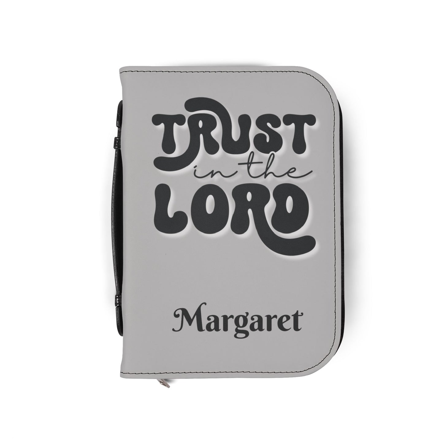 Personalized Floral Cross Bible Cover - Trust in the Lord Design| Baptism | Christening | Anniversary | Birthday Gifts.