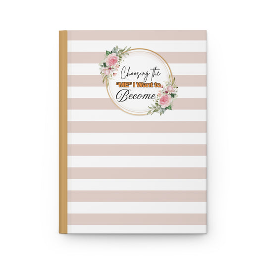 Elegant Floral Hardcover Journal, Inspirational Writing Notebook, Personal Planner, Gift for Women, Self-Reflection Diary