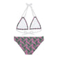 Pink Tropical Bliss Strappy Bikini Set (AOP)- (PY)