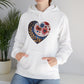 Floral Heart Unisex Heavy Blend™ Hooded Sweatshirt