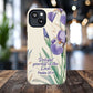 Delight yourself in the Lord Psalm 37:4, Inspirational Gift, iPhone Magnetic Case Scripture, Floral Bible Verse, MagSafe® iPhone® Tough Case, iPhone 14, iPhone 15, iPhone 16, Pro, Pro Max, Plus.