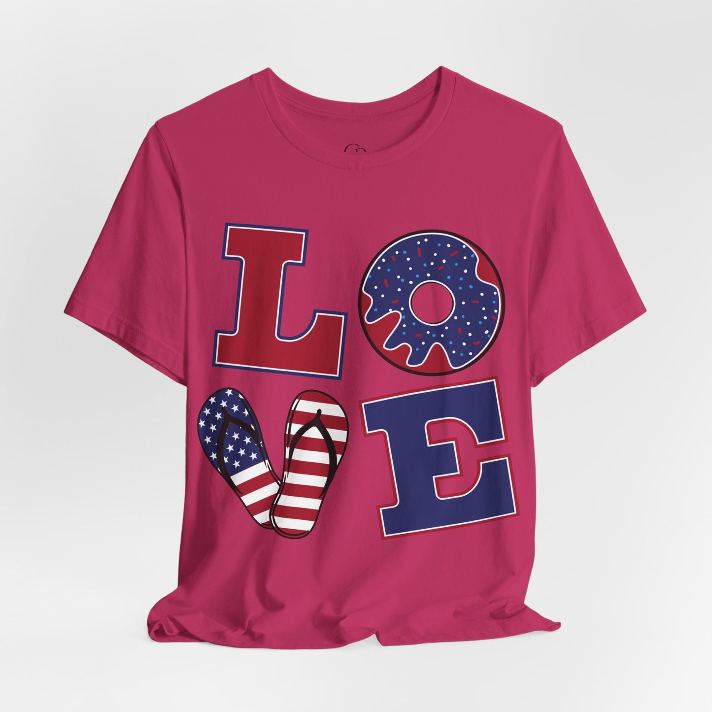 Patriotic Love Unisex Jersey Short Sleeve Tee