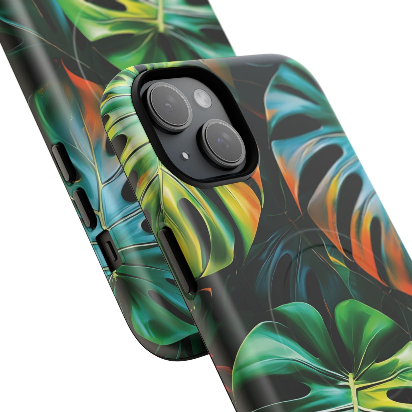Tropical Leaf Phone Case | Tough Magnetic Cases, iPhone Accessories, Gift for Him/Her, Phone Protection, Summer Style, Trendy Design