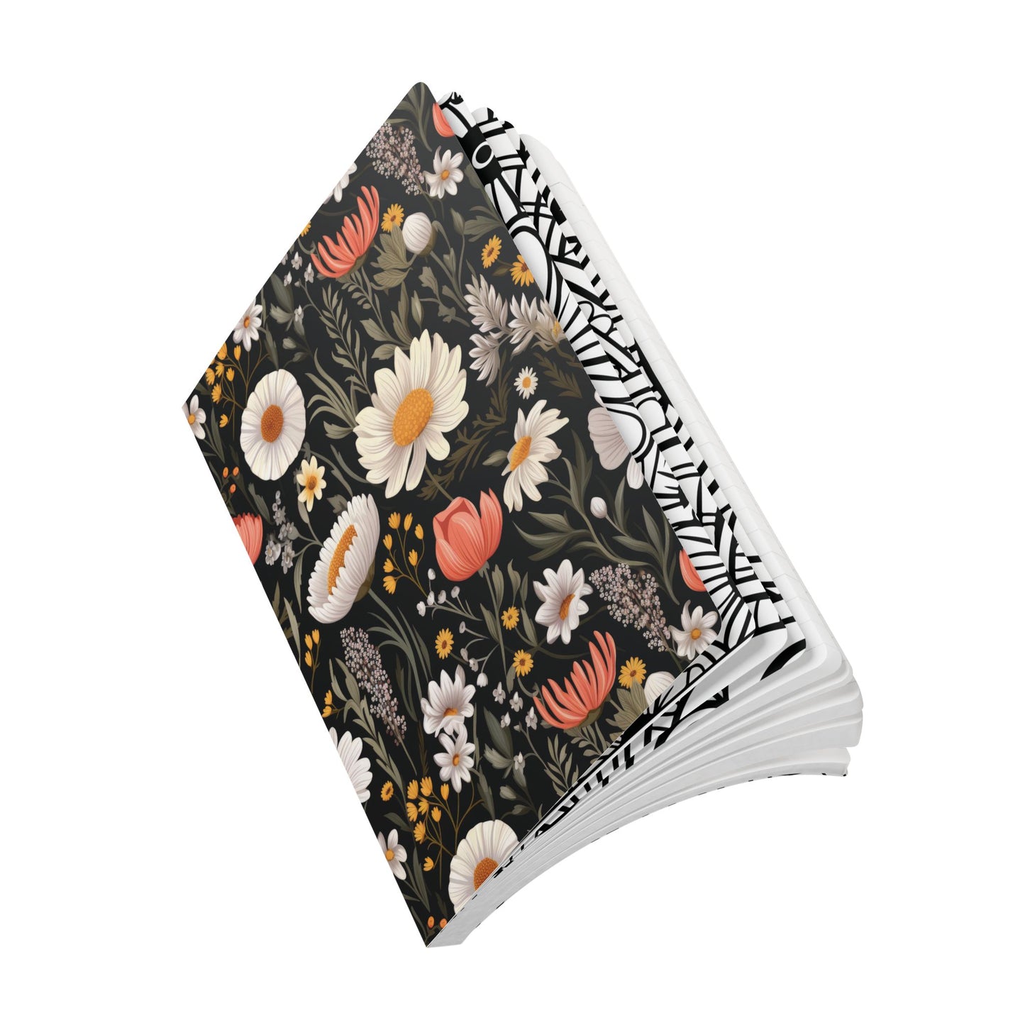 Blossom Elegance: Noir Garden Softcover Journal (With Inside Prints)- (PY)