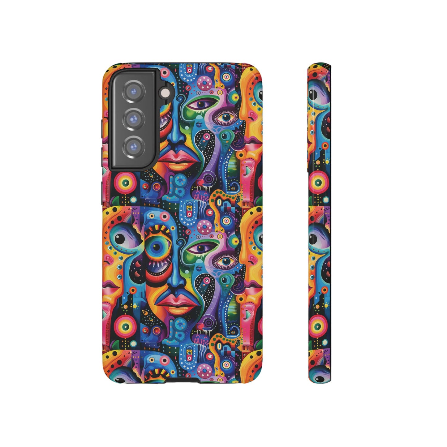 Psychedelic Visions Vibrant Samsung, iPhone and Google Pixel Phone Cases - Colorful Artistic Design