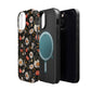 Blossom Elegance: Noir Garden Magnetic Tough iPhone Cases