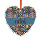 Personalized Crystal Heart Ornament - Customizable Gift for Celebrations