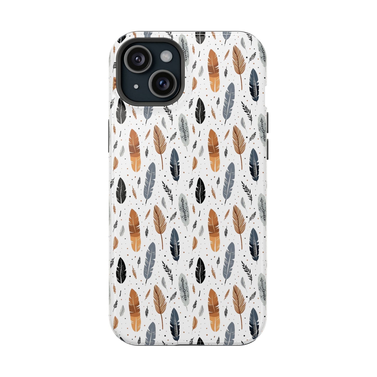 Whispering Feathers Magnetic Tough iPhone Cases