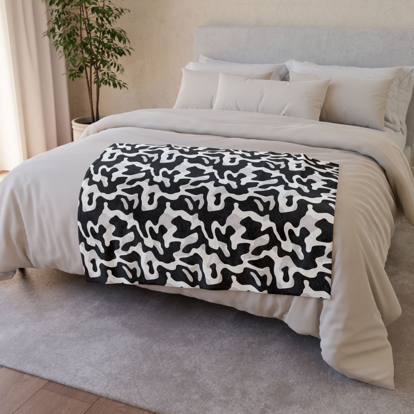 Urban Camo Soft Minky Blanket
