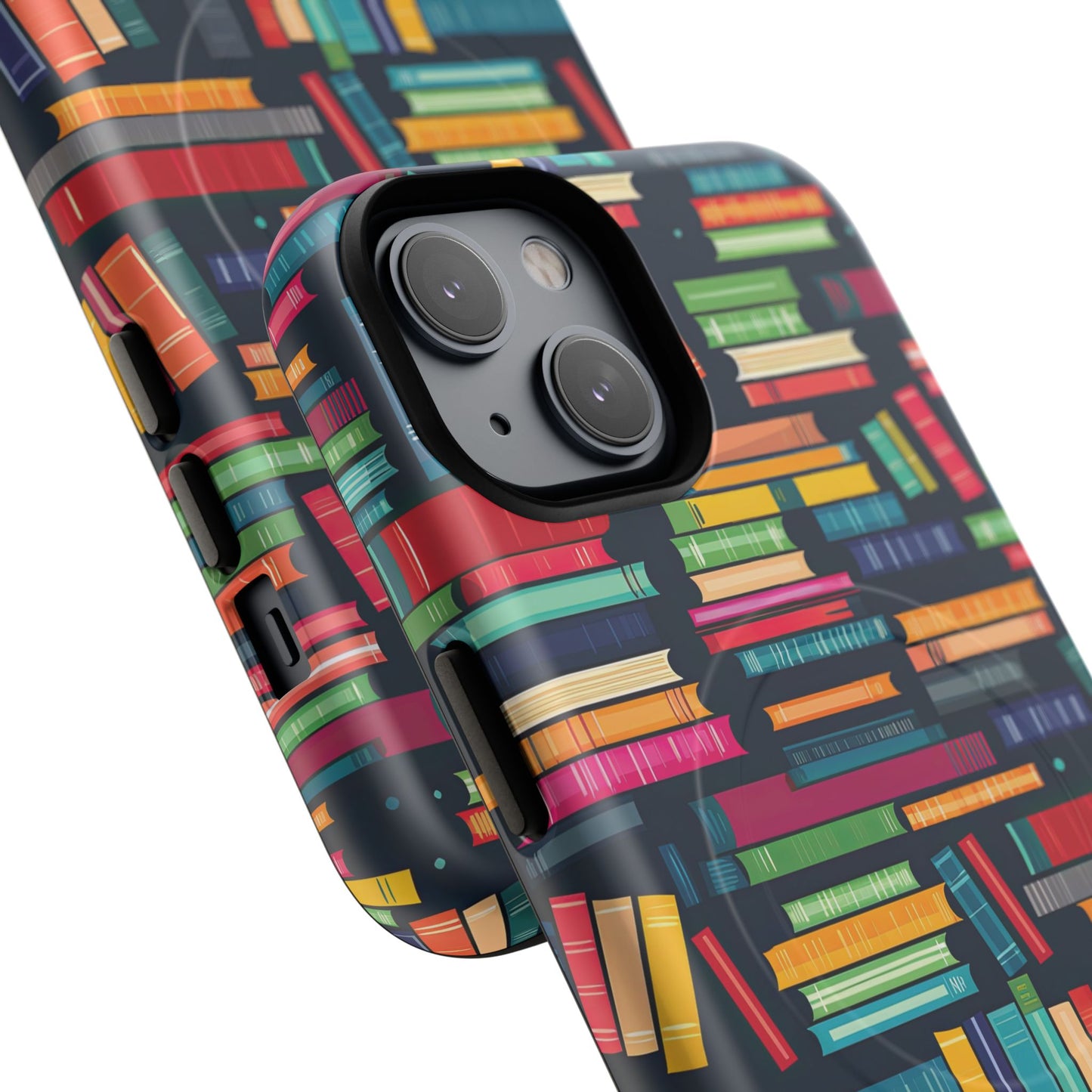 Colorful Book-Themed Phone Case, Literary Gift, Tough Magnetic Case, Book Lover’s Accessory, Phone Protection, Reading Enthusiast