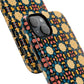 Celestial Spice Tiling Colorful Tough Magnetic iPhone Case, Unique iPhone Cover, Artistic Mobile Shell, Durable Design Accessory, Trendy Gift Idea, MagSafe® iPhone Case.