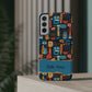 Personalized Colorful Abstract Faces Clear Impact-Resistant Case