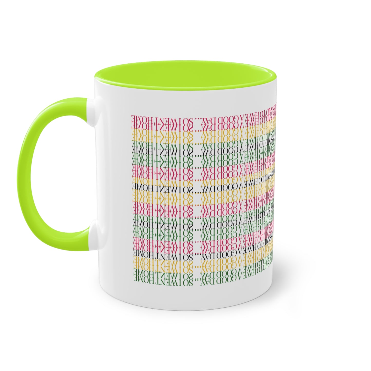 Two Tone Funny Hidden Message Mug - “My Boss said to have a good day… so I went home.”- Viral Optical Illusion Mug - Secret Sarcastic Work Message - Dishwasher Safe, Unique Gifts for Coffee Lovers, Home & Office Decor, Holiday Present.