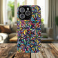Prism Petal Burst Tough Magnetic iPhone Case, Colorful iPhone Case, Unique Gift for Flower Lovers, Stylish stained Glass Accessory