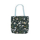 Daisy Delight Floral Canvas Tote Bag with 5-Color Straps | Eco-Friendly Shopping Bag