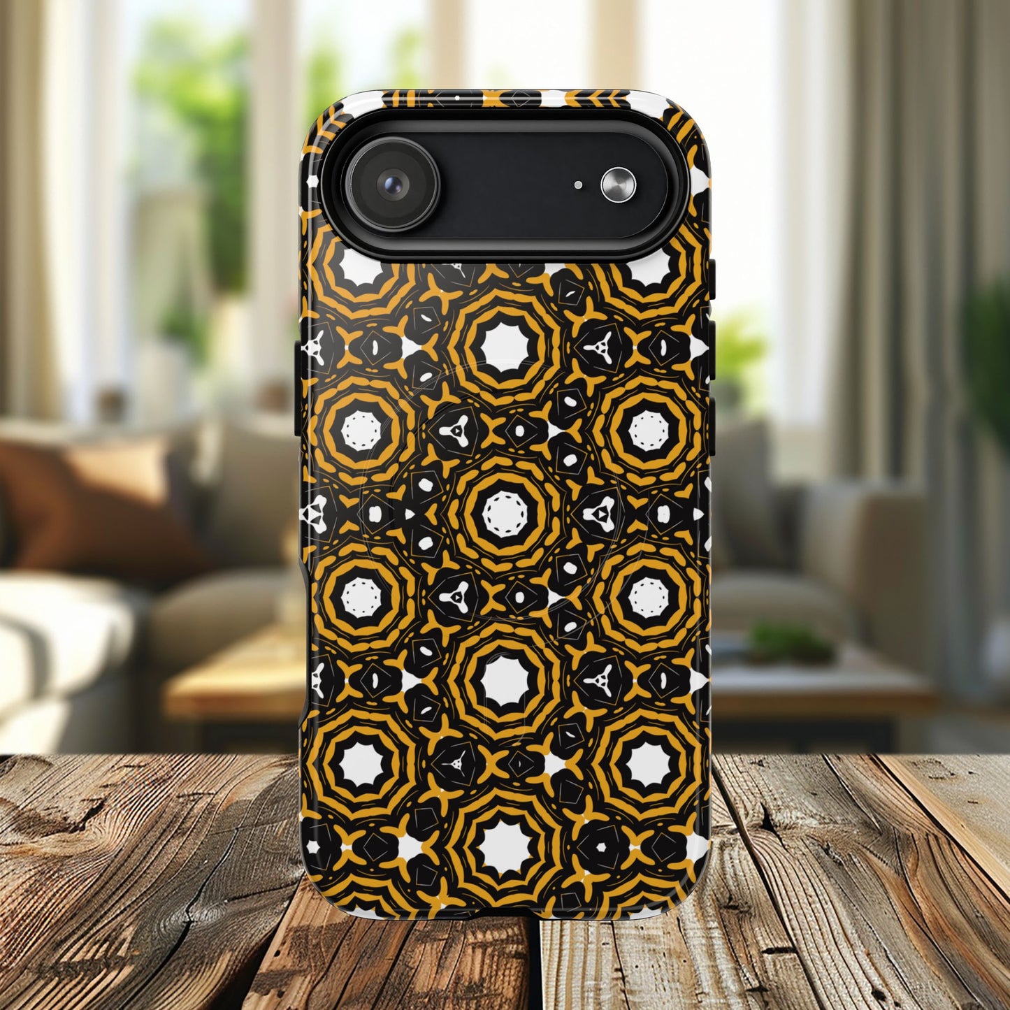 Stylish Tough Magnetic Phone Case, Unique Pattern Phone Cover, Durable Magnetic Case, Trendy Tech Accessories, Gift for Phone Lovers