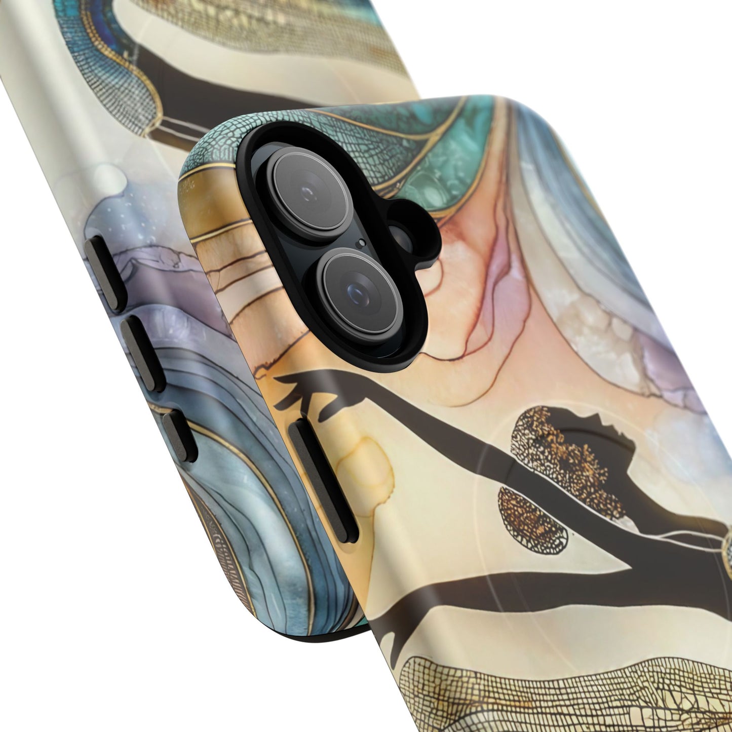 Artistic iPhone Case with Dancer Design, Tough Magnetic Case, Unique Gift for Dancers, Colorful iPhone Cover, Stylish Accessory.