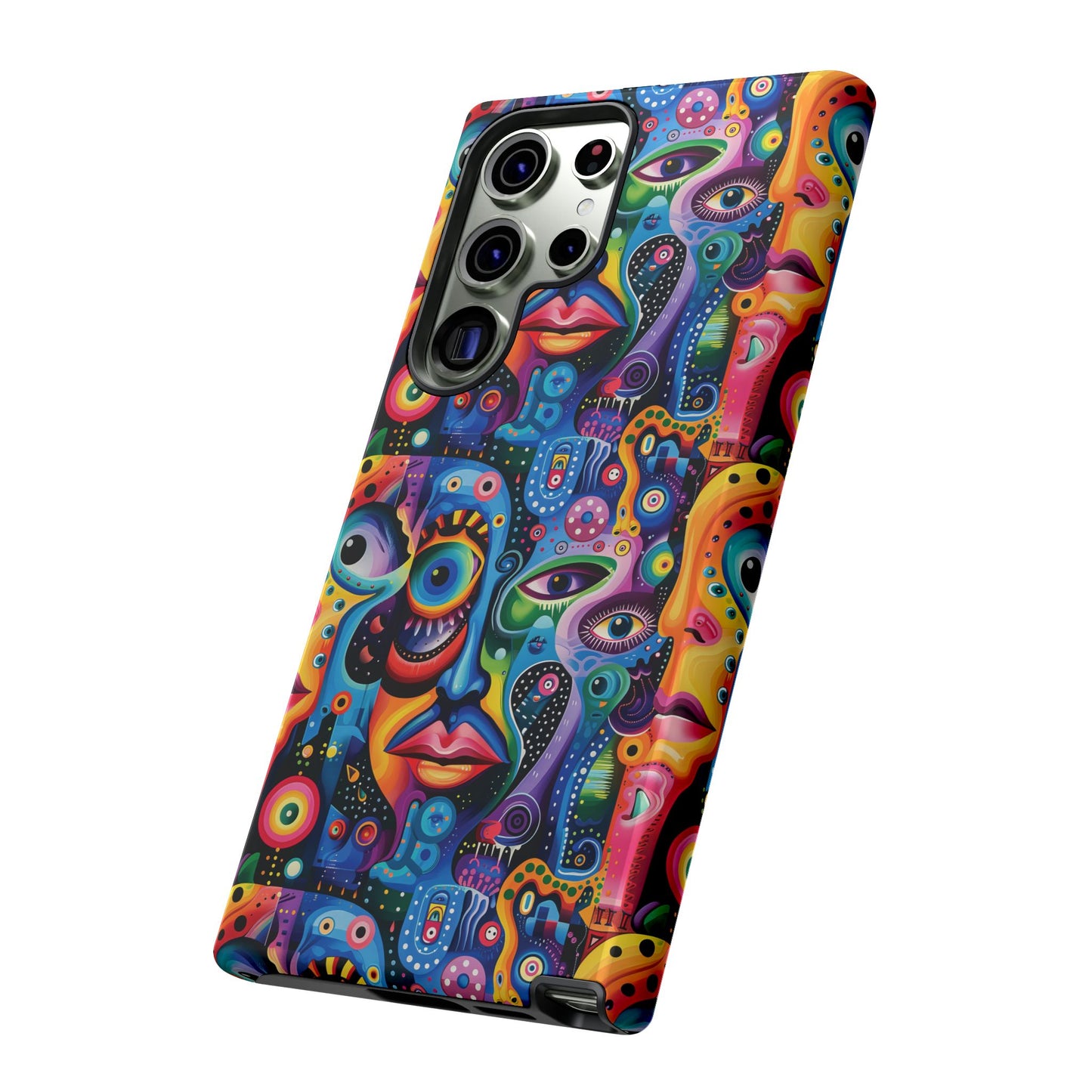 Psychedelic Visions Vibrant Samsung, iPhone and Google Pixel Phone Cases - Colorful Artistic Design