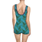 Turquoise Tropical Bliss Women's Vintage Swimsuit (AOP)