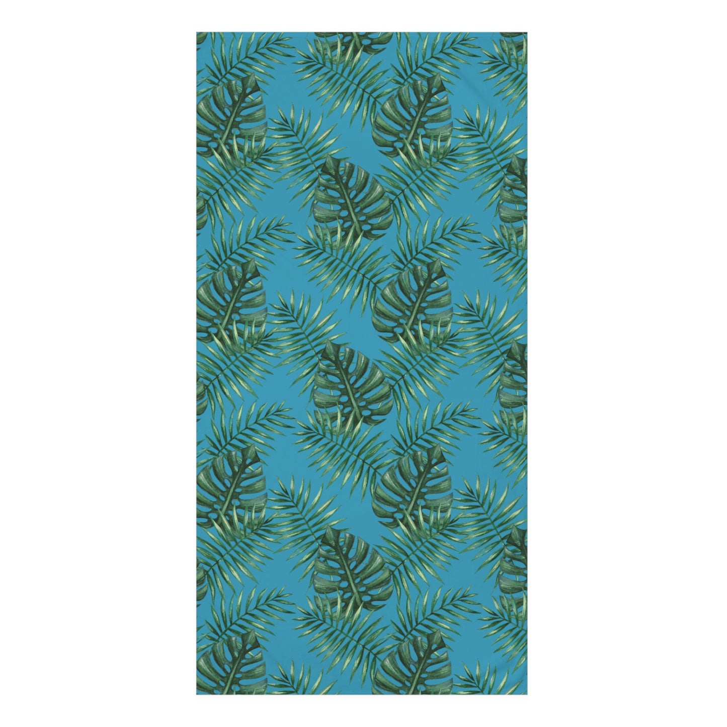 Tropical Bliss Turquoise Mink-Cotton Towel