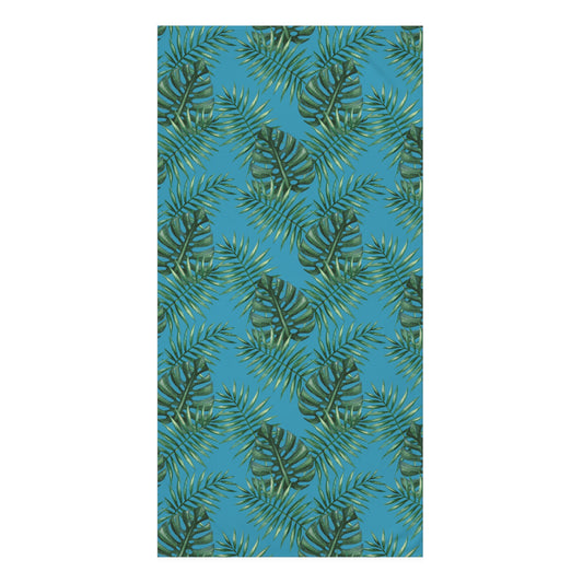 Tropical Bliss Turquoise Mink-Cotton Towel