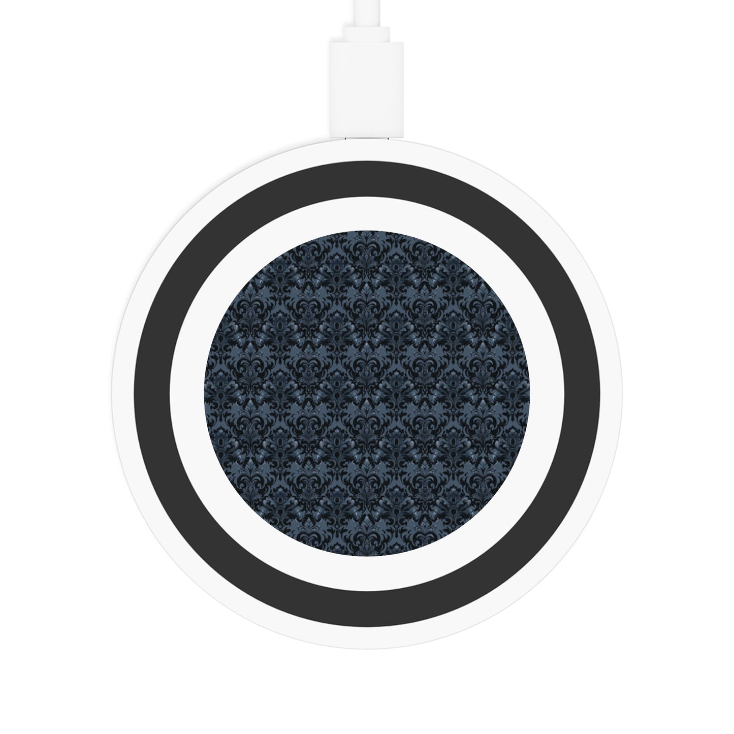 Opulent Dusk Elegant Wireless Charging Pad - Quake Design for Tech Lovers.