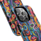 Psychedelic Visions Colorful Art iPhone Case - Tough Cases with Vibrant Abstract Design