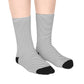 Monochrome Lines Mid-Length Socks