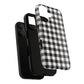 Black and White Gingham Phone Case, Tough Magnetic Cases, Stylish Phone Cover, Gift for Her, Trendy Phone Accessory, Checkered Print