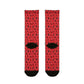 Winter Wonderland Red Sublimation Crew Socks