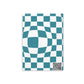 Teal Checkered Charm Hardcover Notebook with Puffy Covers (PY)