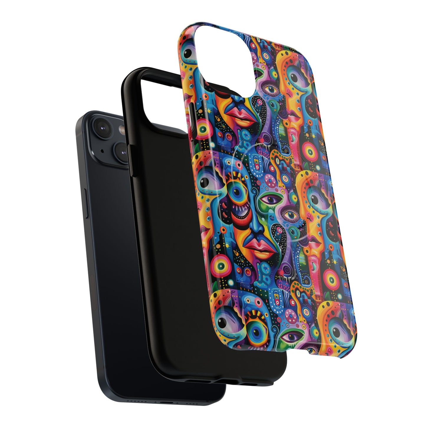 Psychedelic Visions Tough iPhone Magnetic Case - Unique Art iPhone Cover