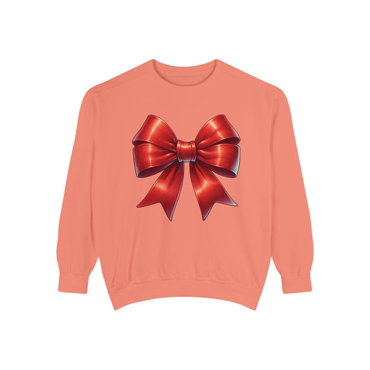 Bow Charm Valentines Unisex Comfort Colors Garment-Dyed Sweatshirt