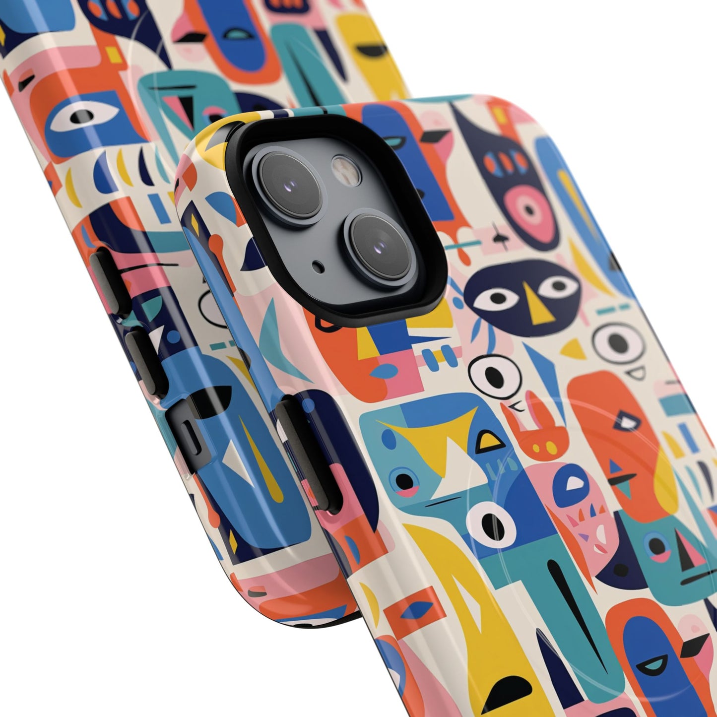 Vibrant Phone Case,  Magnetic iPhone Cover, Colorful Abstract Protection, Trendy Gift, Unique Tech Accessory, Art Phone Case